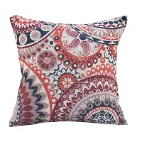 AJS Living Cotton Digital Decorative Print Combo of Cushion Cover with Filler, Latest Pattern Home Decor Pillow for Front Sofa Set (Pack of 4, 16x16 Inch, Design 05)-thumb2