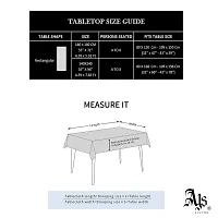 AJS Living Mercerised Fabric Cotton TC Checks/Blocks Design Rectangle 8 Feet Table Cloth Cover for Home/Office/Hotel Dining Bench, 6-8 Seater, 140 x240 cm, Yellow Square-thumb2