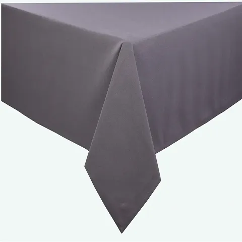 AJS Living Yarn Dyed Woven TC Solid Table Cloth Cover Cotton Mercerised Fabric for Dining Table