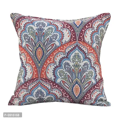 AJS Living Cotton Digital Decorative Print Combo of Cushion Cover, Latest Pattern Home Decor Pillow for Front Sofa Set (16x16 Inch, Design 18)-thumb3