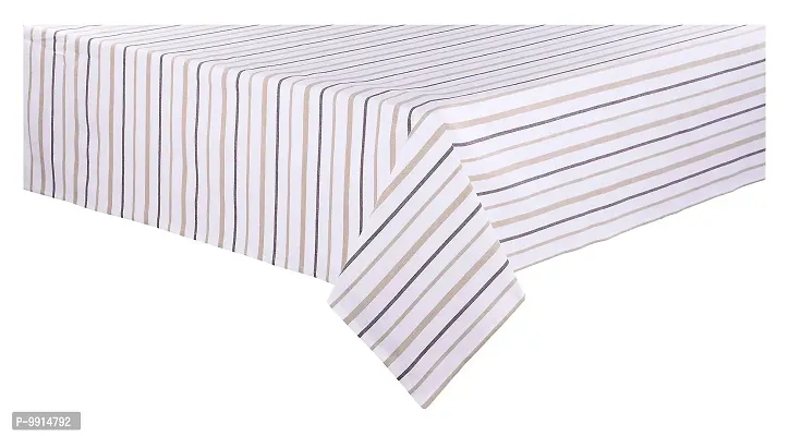 AJS Living Yarn Dyed Woven TC Table Cloth Cover Cotton Mercerised Fabric for Dining Table