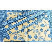 AJS Living Kitchen Dining Placemats Set for Dinner Table Pure Cotton with Unique Design Place Mat in Multi Colour, Pack of 4 Piece/Seater, Size 14 X 18 Inch-thumb1