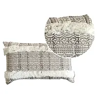 AJS Living Cotton Decorative, Morden, Designer Throw Pillow/Cushion Cover (Design 04) Set of 2-thumb2