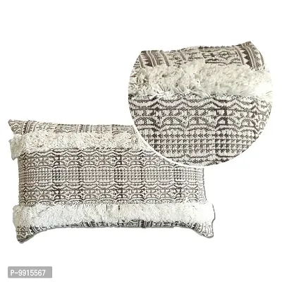 AJS Living Cotton Decorative, Morden, Designer Throw Pillow/Cushion Cover (Design 04) Set of 2-thumb3