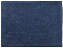 AJS Living Mercerised Fabric Cotton TC Solid Plain Design Rectangle 6 Feet Table Cloth Cover for Home/Office/Hotel Dining Bench, 4-6 Seater, 140 x180 cm, Blue-thumb2