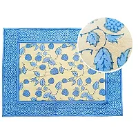 AJS Living Kitchen Dining Placemats Set for Dinner Table Pure Cotton with Unique Design Place Mat in Multi Colour, Pack of 4 Piece/Seater, Size 14 X 18 Inch-thumb3