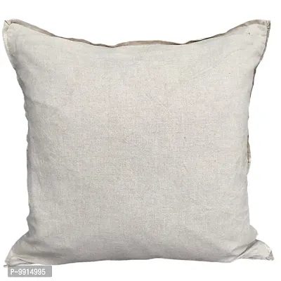 AJS Living Cotton 300 TC Cushion Cover, Standard, White, 1 Pieces-thumb4