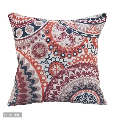 AJS Living Cotton Digital Decorative Print Combo of Cushion Cover, Latest Pattern Home Decor Pillow for Front Sofa Set (16x16 Inch, Design 11)-thumb3