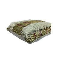 AJS Living Cushion with Cover, Pillow for Home Office School Chair seat, Takiya of Silver Velvet Floral Cushions TC - 200, Set of 3, Size – 50 X 30 cm / 20 x 12 Inch-thumb3