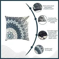 AJS Living 300 TC Cotton Cushion Cover (45 x 45 cm/18 x 18 Inches, Multicolour)-thumb2