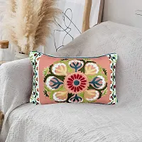 AJS Living Cotton 200 TC Pillow Cover, Single, Multicolour, 1 Pieces-thumb1