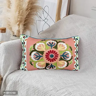 AJS Living Cotton 200 TC Pillow Cover, Single, Multicolour, 1 Pieces-thumb2