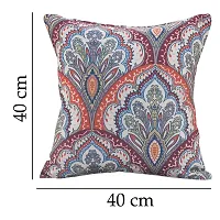 AJS Living Cotton Digital Decorative Print Combo of Cushion Cover, Latest Pattern Home Decor Pillow for Front Sofa Set (16x16 Inch, Design 18)-thumb3