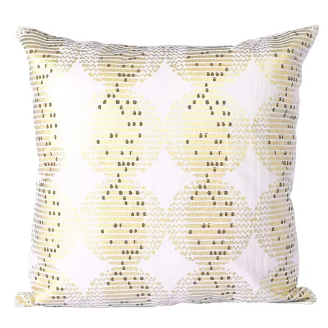 AJS Living Square Cushion with Cover New Embroidered Design, Pillow for Home Decor, Takiya Covers, Multi Size Decoration Cushions