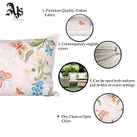 AJS Living Cushion with Cover, Pillow for Home Office School Chair seat, Takiya of Home Written Patchwork Cushions (Single, Design-24)-thumb4