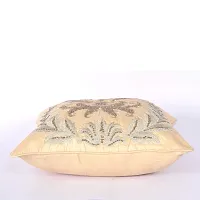 AJS Living Cushion Cover, Pillow for Home Office School Chair seat, Takiya of Antic Gold Bead & Thread Work Cushion Covers TC - 300, Set of 5, Size - 45 * 45 cm / 18 x 18 Inch-thumb2