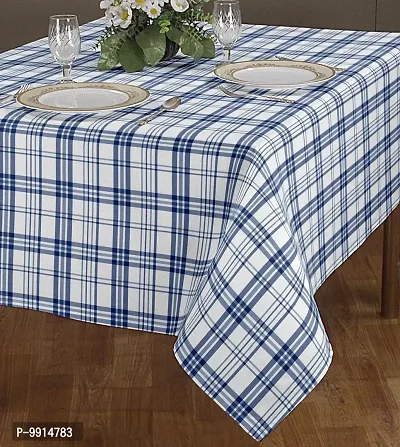 AJS Living Yarn Dyed Woven TC Table Cloth Cover Cotton Mercerised Fabric for Dining Table