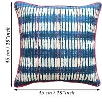 AJS Living Set of 2 Combo Cushion Covers New Tie and Dye Design, Pillow Covers for Home Decor, Takiya Covers, Decoration Cushion Cover Multi Size 18 x 18 / 14 x 20 Inch-thumb2