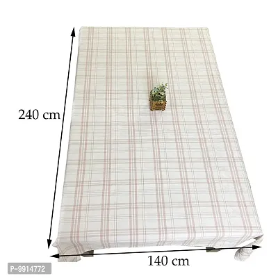 AJS Living Yarn Dyed Woven TC Table Cloth Cover Cotton Mercerised Fabric for Dining Table-thumb5