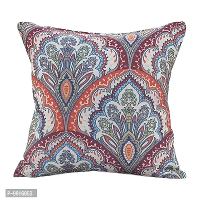 AJS Living Cotton Digital Decorative Print Combo of Cushion Cover with Filler, Latest Pattern Home Decor Pillow for Front Sofa Set (Pack of 4, 16x16 Inch, Design 06)-thumb3