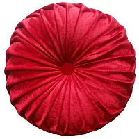 AJS Living Velvet Cushion Cover, Decorative Cushion with Filler, Beautiful & Elegant Cushion Pillow for Sofa, Bedroom (40 x 40 cm, RED)-thumb4