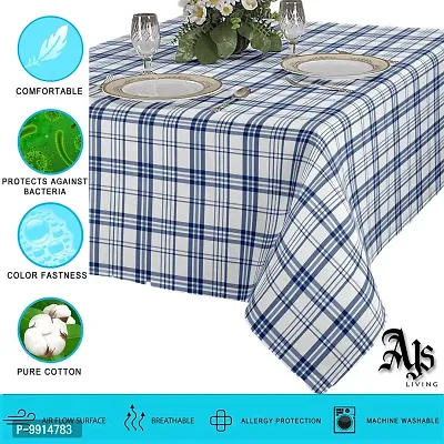 AJS Living Yarn Dyed Woven TC Table Cloth Cover Cotton Mercerised Fabric for Dining Table-thumb2