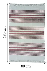 AJS Living Large Turkish Peshtemal Bath - Hammam Towel Ideal for Sauna, Spa, Yoga, and Beach ? XXL Oversized 80x180 cm Wrap, Soft, Thin and Light, Set of 2 White & Multi-thumb3