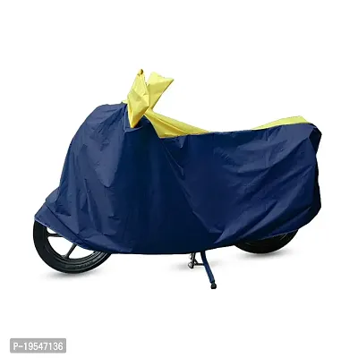 CARMATE Two Wheeler Cover for Kawasaki Ninja 400 - (Blue, Yellow)-thumb0