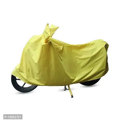 CARMATE Two Wheeler Cover for Bajaj CT110 - (Yellow)