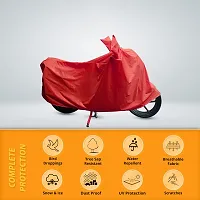 CARMATE Two Wheeler Cover for TVS Scooty - (Red)-thumb2