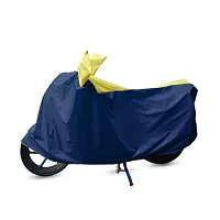 CARMATE Two Wheeler Cover for Bajaj Pulsar 150 - (Blue, Yellow)-thumb1