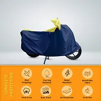 CARMATE Two Wheeler Cover for Honda Unicorn - (Blue, Yellow)-thumb2