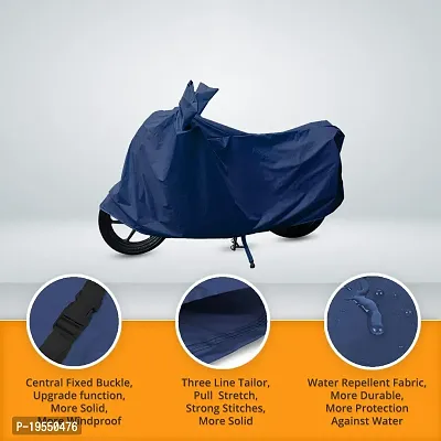 CARMATE Two Wheeler Cover for TVS Wego - (Blue)-thumb4