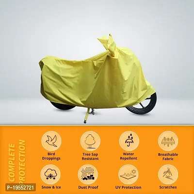 CARMATE Two Wheeler Cover for Bajaj CT110 - (Yellow)-thumb3