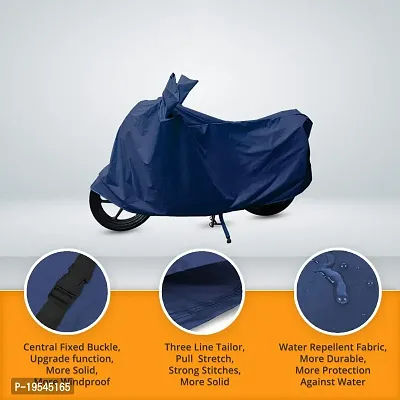 CARMATE Two Wheeler Cover for TVS Victor - (Blue)-thumb4