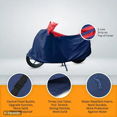 CARMATE Two Wheeler Cover for Honda Unicorn - (Blue, Red)-thumb4