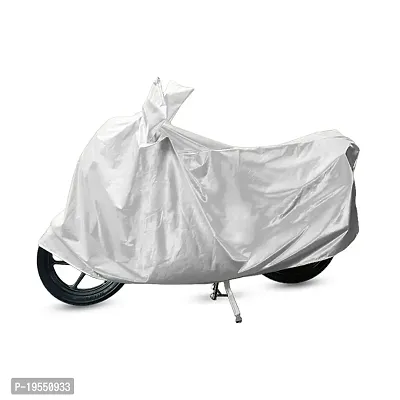 CARMATE Two Wheeler Cover for Bajaj Pulsar 150 - (Silver)-thumb0