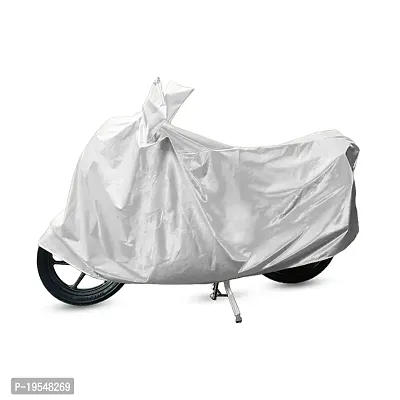 CARMATE Two Wheeler Cover for Bajaj Platina - (Silver)