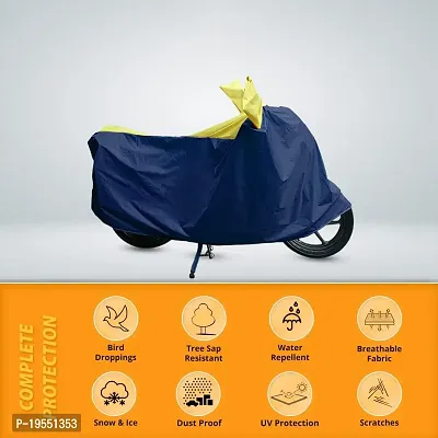 CARMATE Two Wheeler Cover for Honda Activa i - (Blue, Yellow)-thumb3