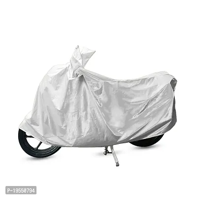 CARMATE Two Wheeler Cover for Aprilia RSV4 - (Silver)-thumb2