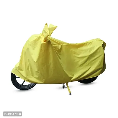 CARMATE Two Wheeler Cover for Kawasaki KLX 110 - (Yellow)-thumb0