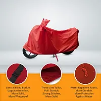 CARMATE Two Wheeler Cover for Mahindra Gusto - (Red)-thumb3