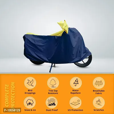 CARMATE Two Wheeler Cover for Honda Activa 5G - (Blue, Yellow)-thumb3