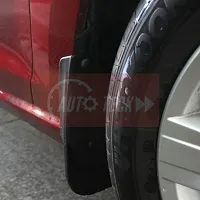 CARMATE PVC Mud Flaps for Renault Kwid (Black)-thumb2