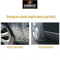 CARMATE PVC Mud Flaps for Mahindra Quanto - (Black)-thumb3