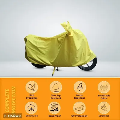 CARMATE Two Wheeler Cover for Suzuki V-Strom 1000 - (Yellow)-thumb3