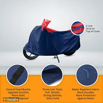 CARMATE Two Wheeler Cover for TVS Apache RR 310 - (Blue, Red)-thumb4