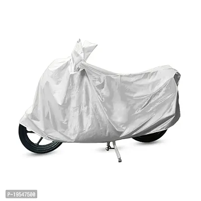 CARMATE Two Wheeler Cover for Bajaj Chetak - (Silver)-thumb0