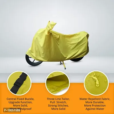 CARMATE Two Wheeler Cover for Aprilia RSV4 - (Yellow)-thumb4