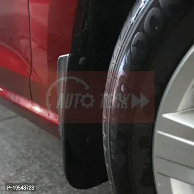 CARMATE PVC Mud Flaps For Mahindra Verito Vibe (Black)-thumb3